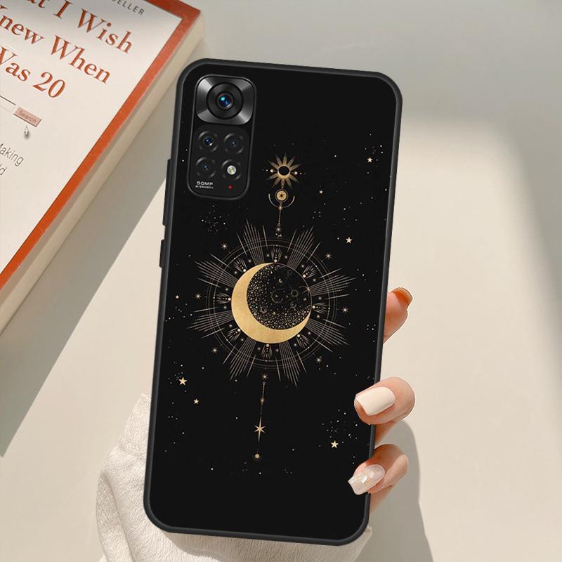 

Чехол Magic Moon Tarot для Xiaomi Redmi Note 11 10 9 8 Pro Note 11S 10S 9S 8T K50 K40 9A 9C 10A 10C Cover Redmi Note 11