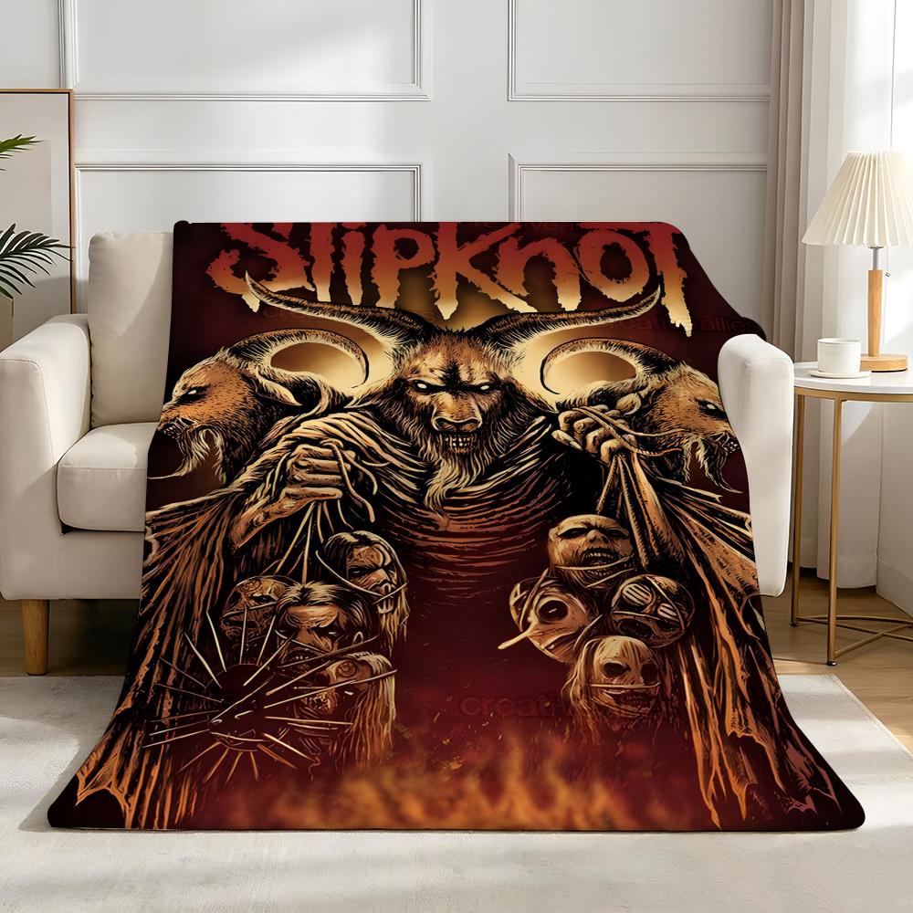 Band S-Slipknot Throw High-Density Short Plush Blanket Soft Skin-Friendly for Sofa Nap Air-Conditioned Room