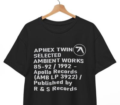 Aphex twin ambient works Tričko Elektronická hudba Grafické tričko IDM Techno Unisex