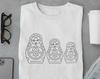 Russian Dolls T-Shirt, Gifts for Her, Handmade TShirt, Birthday Gift, T Shirt Gift, Handmade Gifts, Cute Shirt, Russian Dolls Prints