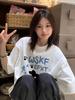 2025 American Heavyweight Pure Cotton Women's White Loose Short Sleeve T-shirt