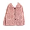 Fleece-Lined Lamb Wool Coat - Autumn/Winter 2025: Short, Stylish, Warm Temperament for Women
