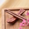 1PC Japanese Chopsticks Holder Wooden Chopstick Pillow Spoon Fork Knife Stand Table Decor Chopstick Rest Tableware Holder