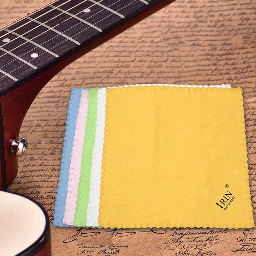 LAJS Super Soft Microfiber Guitar and Instrument Multifunctional Jewelry Cleaning Cloth Set for and x Cloths, 5-Piece Violin, Viola, Cello, Bass,