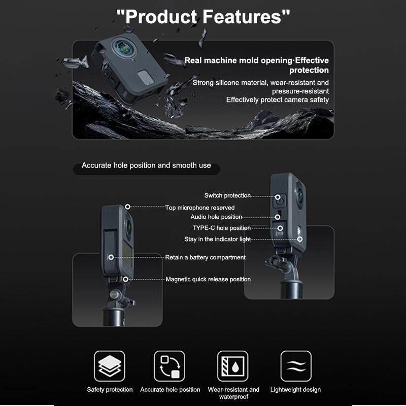 Suitable For Osmo 360 Body Silicone Protective Cover Safety Protective Cover Scratch And Drop Resistant