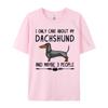 Cotton Print Tops T Shirt High Quality Unisex Top Tshirts I Only Care About My Dachshund Tshirt Fitness Luxury T Shirt