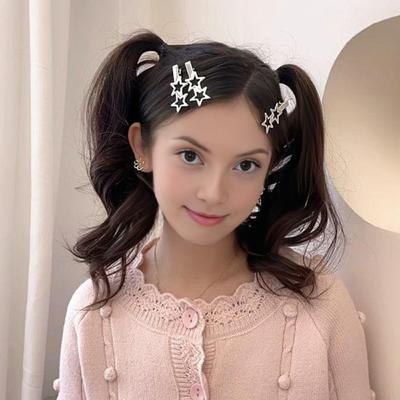 3 Pezzi Fermacapelli da Bambina Decorazione a Stella Fermaglio a Molla a Forma di X Forza di Serraggio Stabile Antiscivolo Texture Metallica Fermagli per Capelli Fissatore per Capelli Spezzati