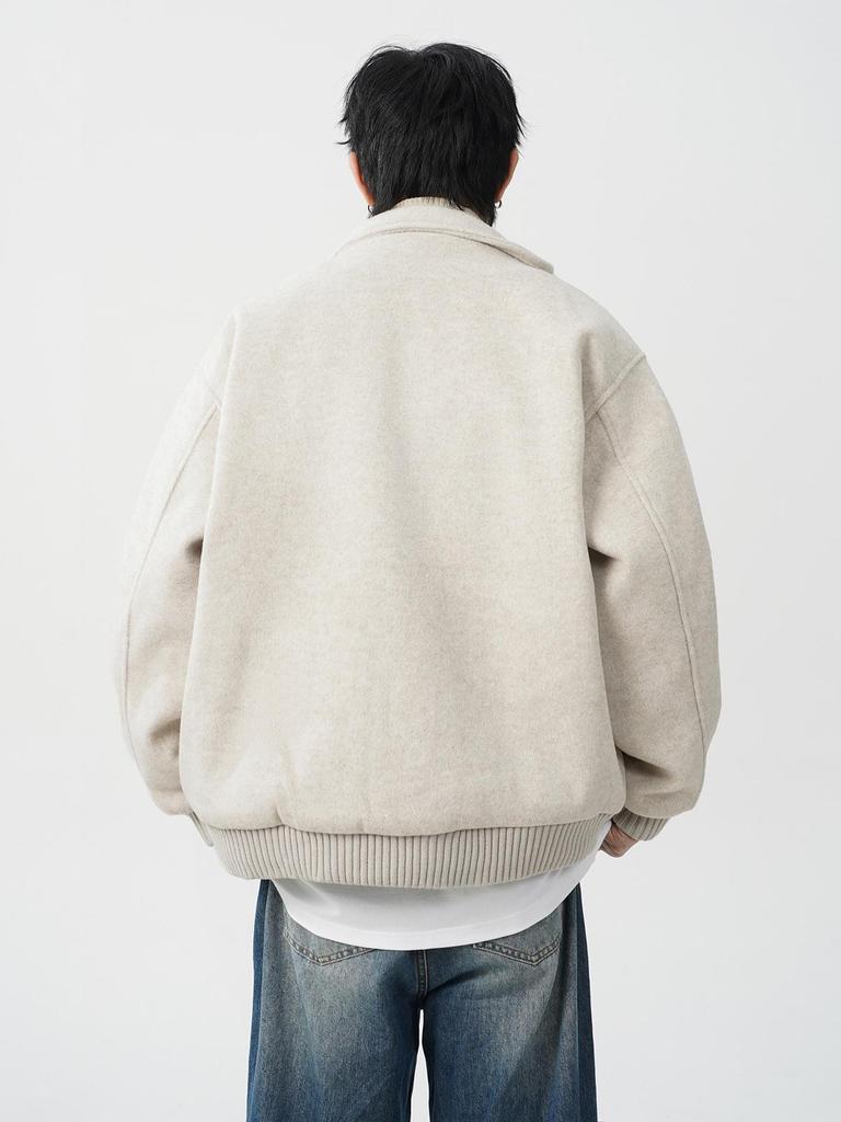 Men's Trendy Wool-Blend Two-Piece Faux Coat - Thick, Warm, and Stylish Winter Jacket
