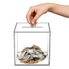 Piggy Banks for Adults Clear Acrylic Money Saving Bank Break to Open Can Only Save That Cannot Be Take
