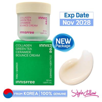 Crema rimbalzante al collagene e tè verde, ceramide, 50 ml