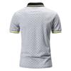Men's Casual Color Printed Loose Short Sleeve T-Shirt Po Lo Shirt