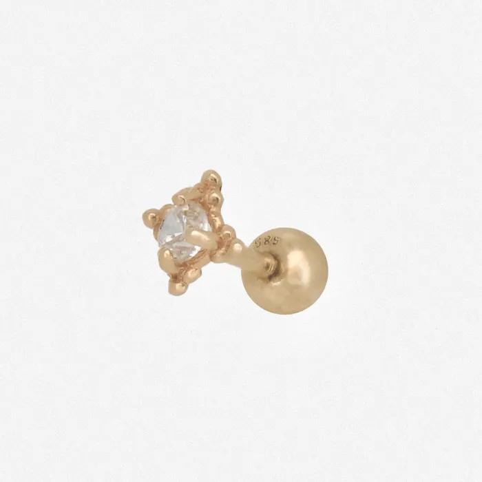14k cubic flash piercing