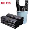 100 Piezas Bolsas de Plástico Gruesas Tipo Chaleco Negras - Bolsas de Compra para Supermercado para Llevar a Casa Almacenamiento de Basura de Cocina Bolsa de Almacenamiento para Empaquetar