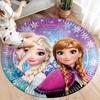 1pc Disney Frozen Pattern Round Area Rug, Bedroom Living Room Floor Mat, Playroom Bedroom Living Room Indoor Decor Rug, Aesthetic Room Decor