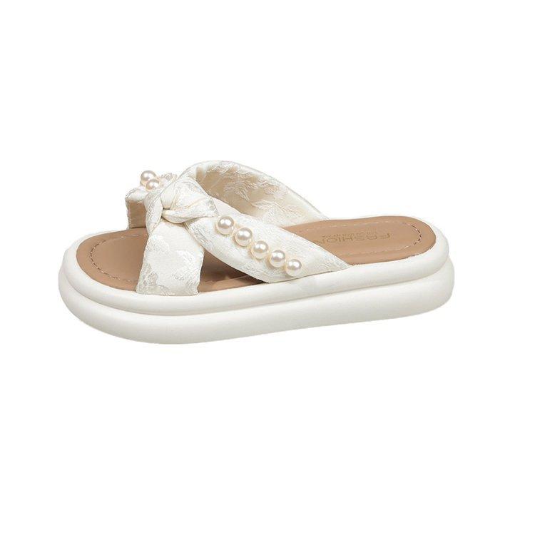 Cool Slippers Women's Summer Outer Wear Fashion 2025 New Beautiful with Skirt Platform Beach Sandals Pregnant Women One-word