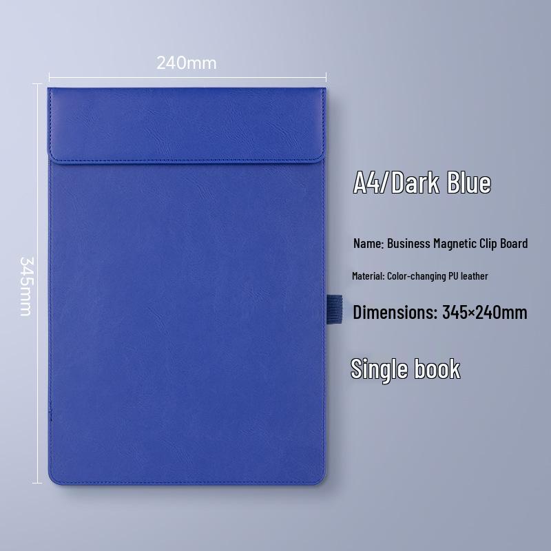 A4 Leather Meeting Clipboard Pad for Business Documents and Hotel Memos