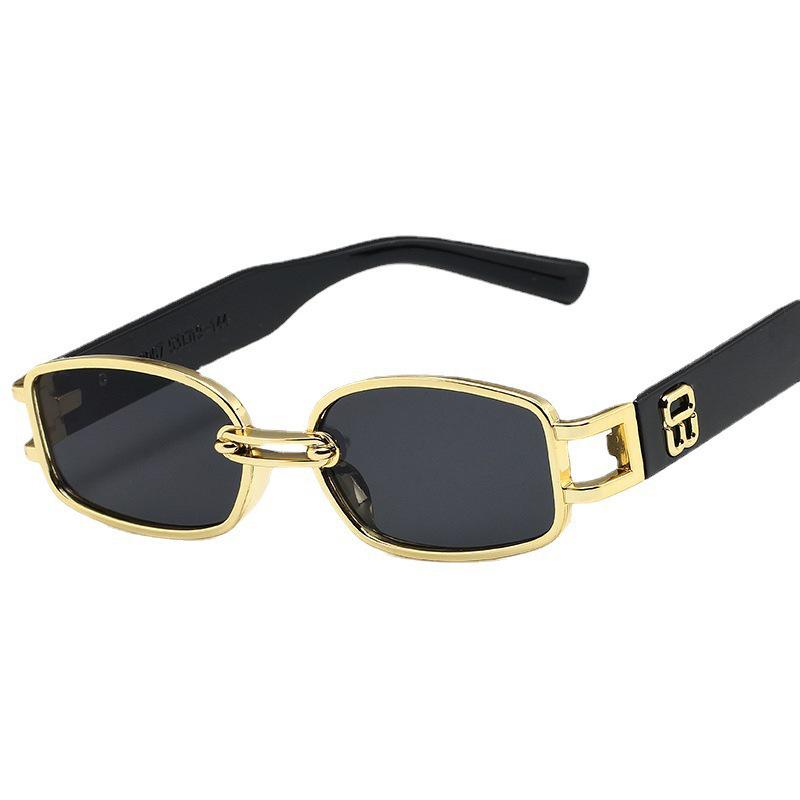 2022 Women's B-Shaped Square Sunglasses: European & American Trendy Co-branded Shades