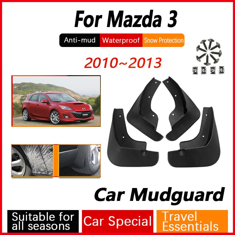 Für Mazda 3 Axela Mazda3 BL HATCHBACK 2010~2013 Auto Schmutzfänger Frostschutz Klappe Spritzschutz Schmutzfänger Vordertür Schutz Auto Zubehör