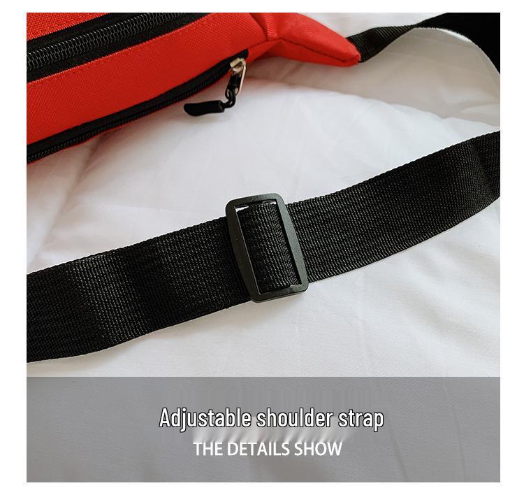 Women's Trendy Letter Print Nylon Shoulder & Chest Bag