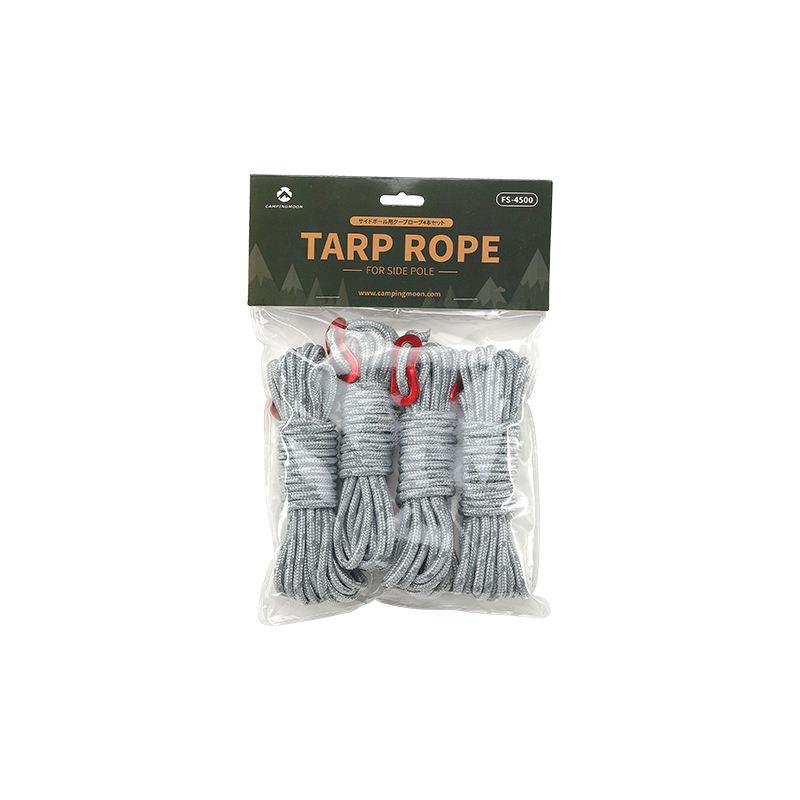 4 Pack 4mm Guy Lines Tarp Rope Ultralight Tent Cords Outdoor Camping Accessories Guylines Camping Tent Cord Rope for Tent Tar 4.5m
