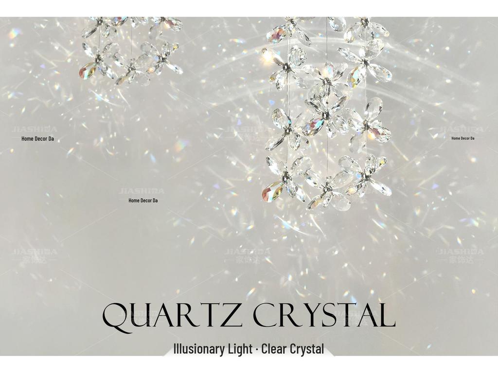 Lustră pandantiv din Cristal cu Flori de Lux Franceză 2025 pentru Dormitor sau Hol