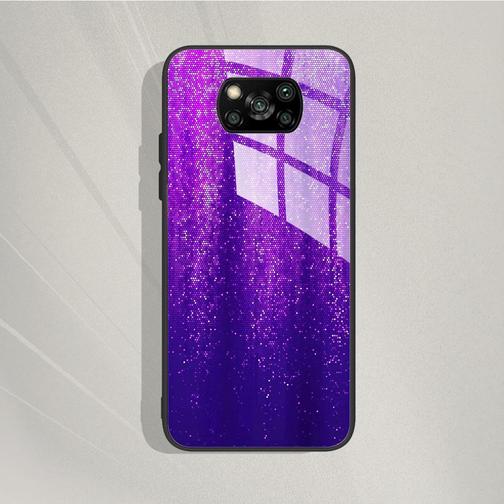 For Xiaomi Poco X3 X 3 Pro NFC X3Pro Pocox3 Pro Stylish Painted Cover Tempered Glass Phone Case For Poco X3 Pro Back Cover Coque