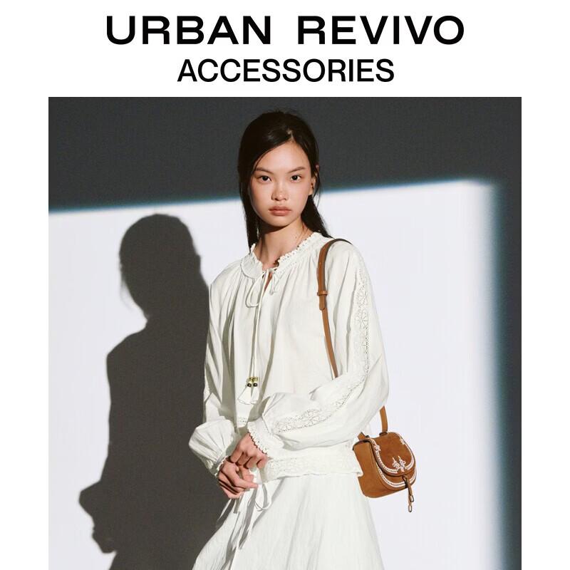 URBAN REVIVO Women s Vintage Embroidered Crossbody Bag One Size