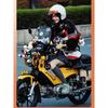 Warm three-quarters retro helmet for men and women motorcycle winter warm cruise American 3/4 half helmet.