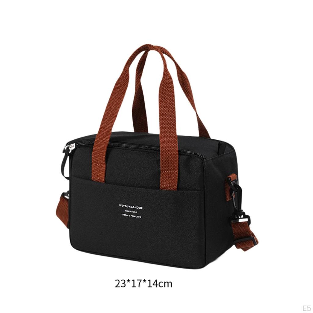 Insulated Cooler Bag Reusable Cold Food Thermal for Office Camping