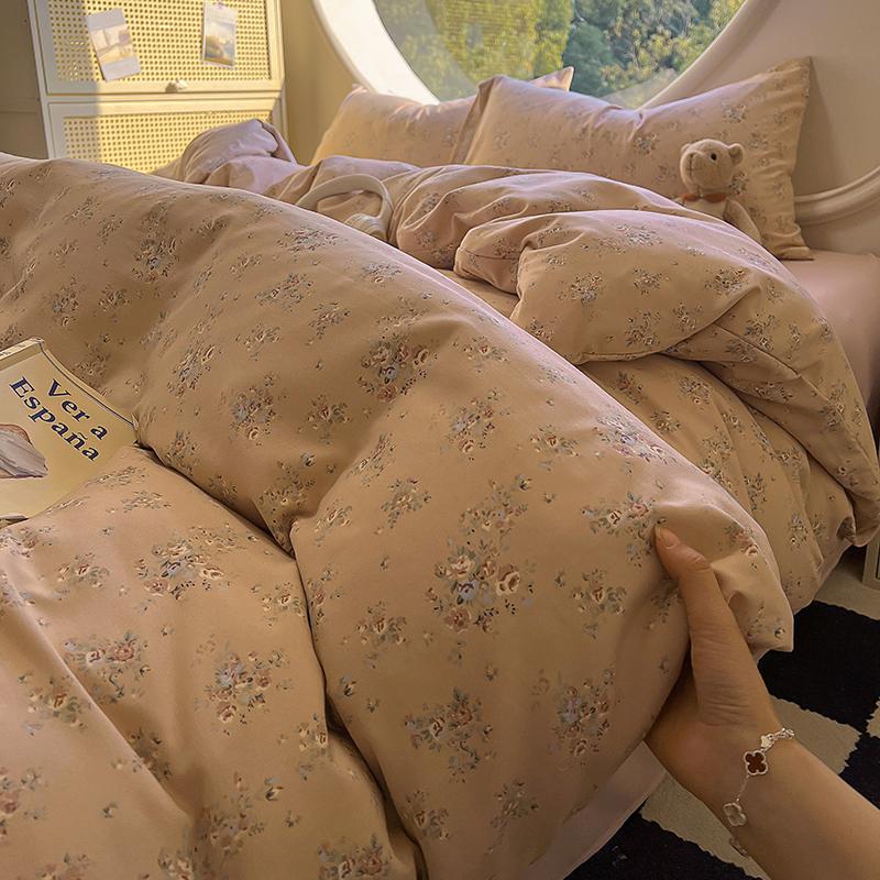 Floral Style Duvet Cover Soft Quilt Cover Single/Double/Queen Size Comforter Covers Girls Room Bedding (Pillowcase Need Order)