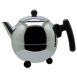 Arborescence Theepot - Bredemeijer - Duo Bella Rond - 0, 75 L - Dubbelwandig - Elegant In Grijs