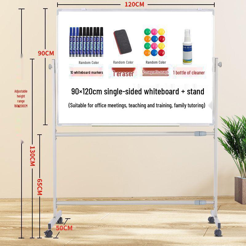 Mobile Magnetic Whiteboard Stand: Large Office, Teaching, and Meeting Writing Display Board
