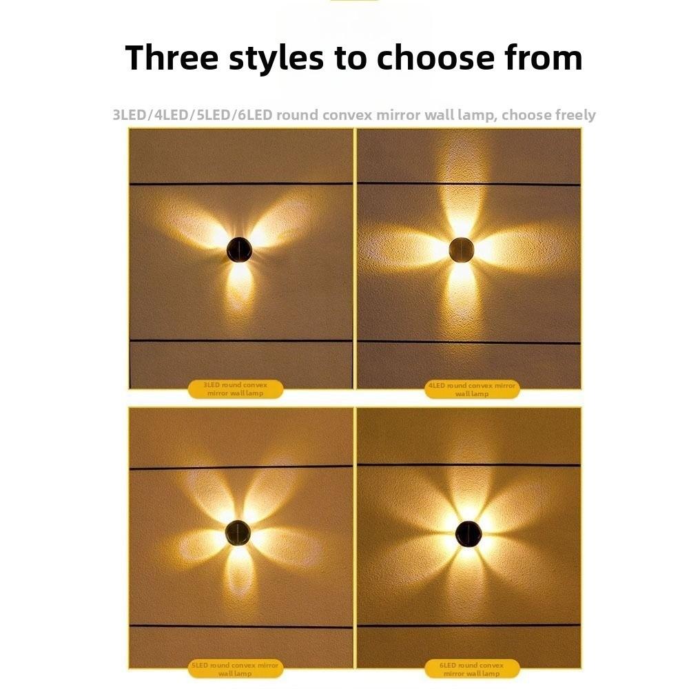 LED Light Outdoor Wall Light Waterproof Garden Fence Light Ambient Wall Solar Wall Lamp  Balcony