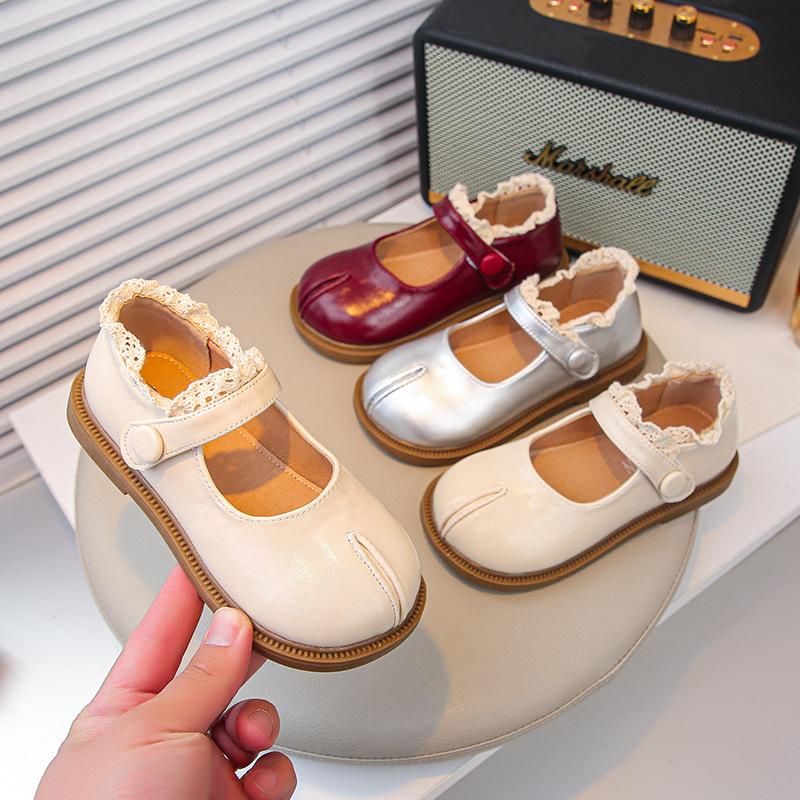 Girls Shoes Princess Shoes 2025 New Children's Small Leather Shoes Spring Soft Sole with Dress Shoes Women's Treasure Single Shoes Foreign Style