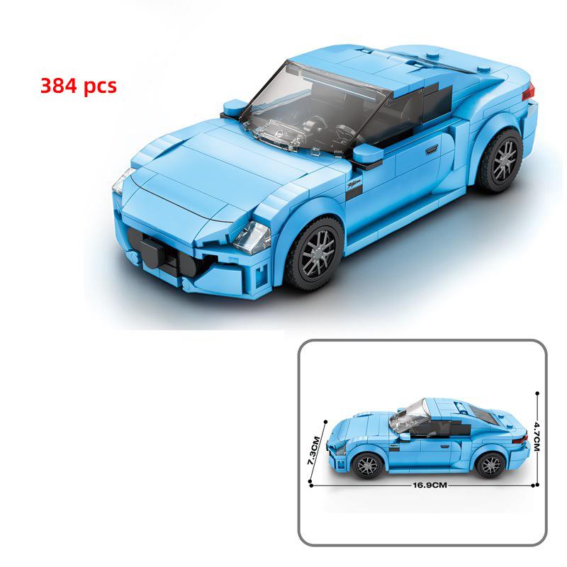 City Technical Car Speed  Racing Car Building Blocks Sports Police Car Pick Up MOC Creative Vehicle Toys