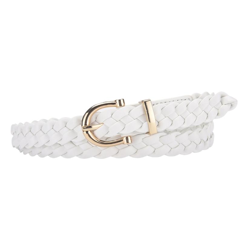 Braided Traditional Waist Chain Belt for Women Prom Banquet Club Party Hot Girl Simple Elegant Woven Belt