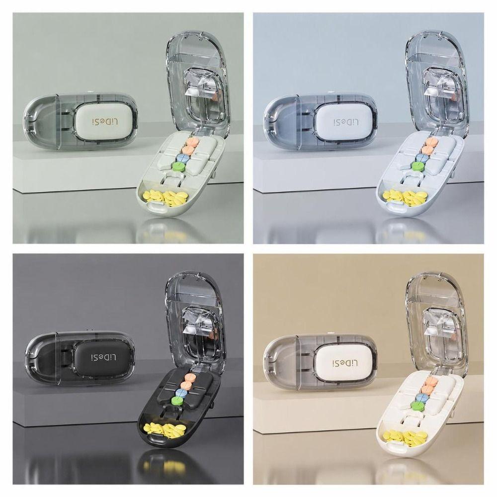 Adjustable Pill Cutter Dustproof Crusher Divider Quartering Pill Divider  for Small or Large Pills