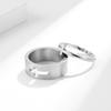 Stainless Steel Hollow Cross Ring for Men and Women Wedding Proposal Ring Couple Pairing Ring