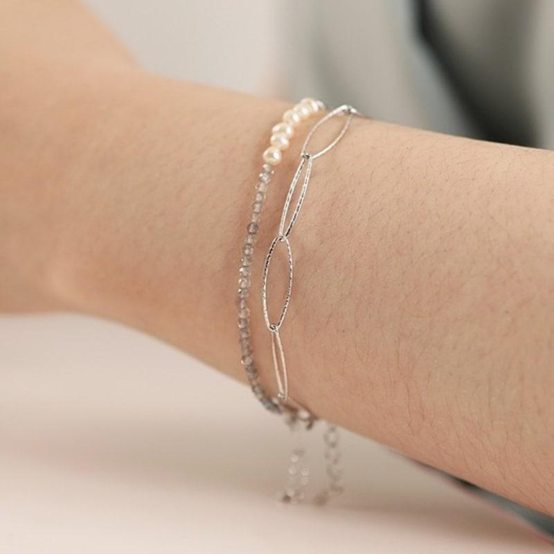 ozel Silver925 ITALY CHAIN Bracelet PS004B