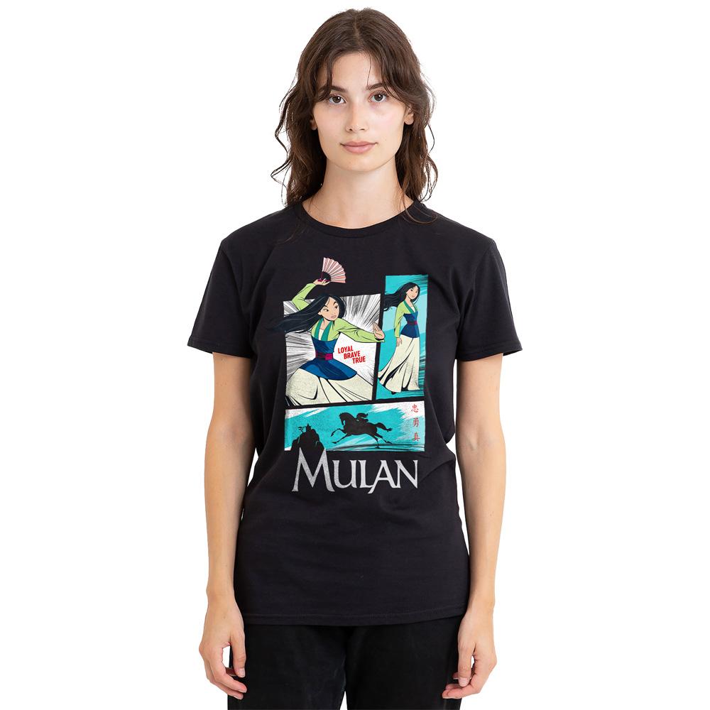 Mulan Unisexowy T-shirt z panelami akcji dla dorosłych
