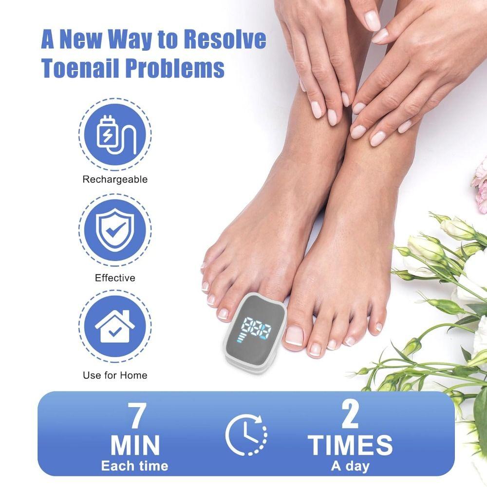UV-Free Light Toenail Light Rechargeable Light Treatment Device Professional LED Nail Lamp  Home