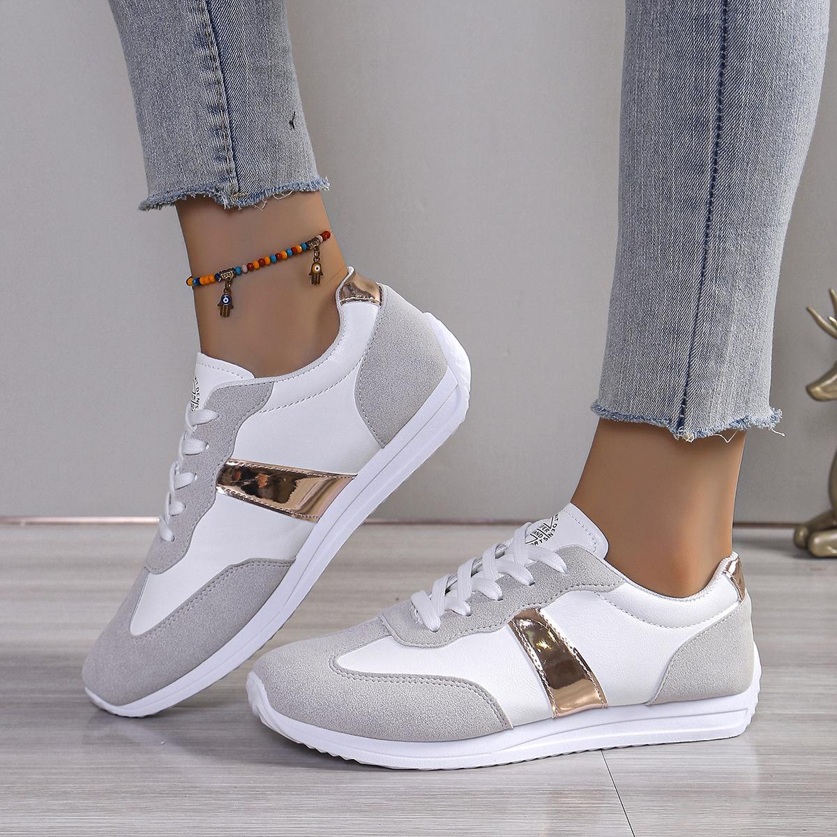 

Осенняя женская повседневная обувь, новые кроссовки на плоской подошве со шнуровкой для женщин, обувь на платформе, легкие повседневные женские кроссовки для бега 41