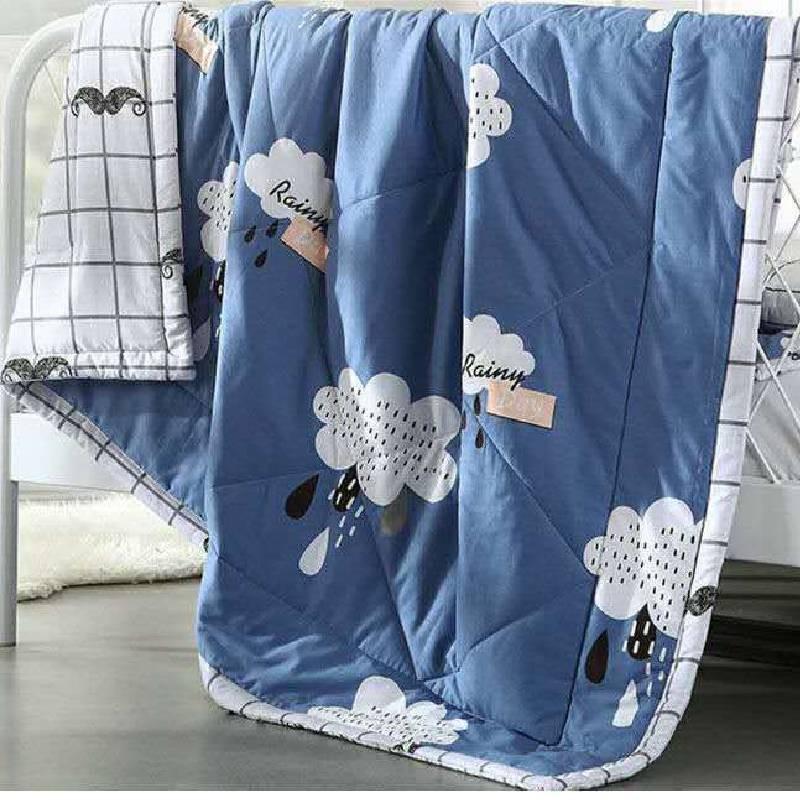 Bedroom With Duvet Modern Minimalist Style And Polyester Material Quilt For Kids