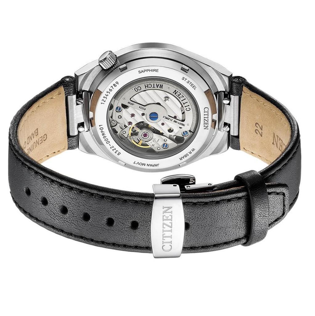 Citizen Kožené hodinky TSUYOSA s automatickou 60hodinovou rezervou energie NK5010-01H