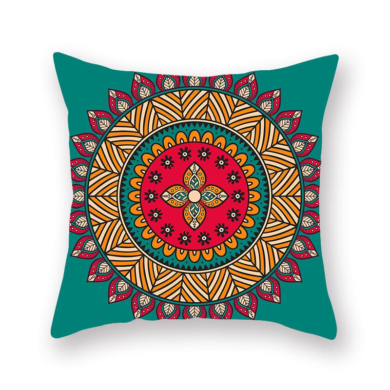 Ethnic Style Pillow Case Mandala Interior Home Decoration Cushion Bed and Breakfast Retro Atmosphere Arrangement Cushion