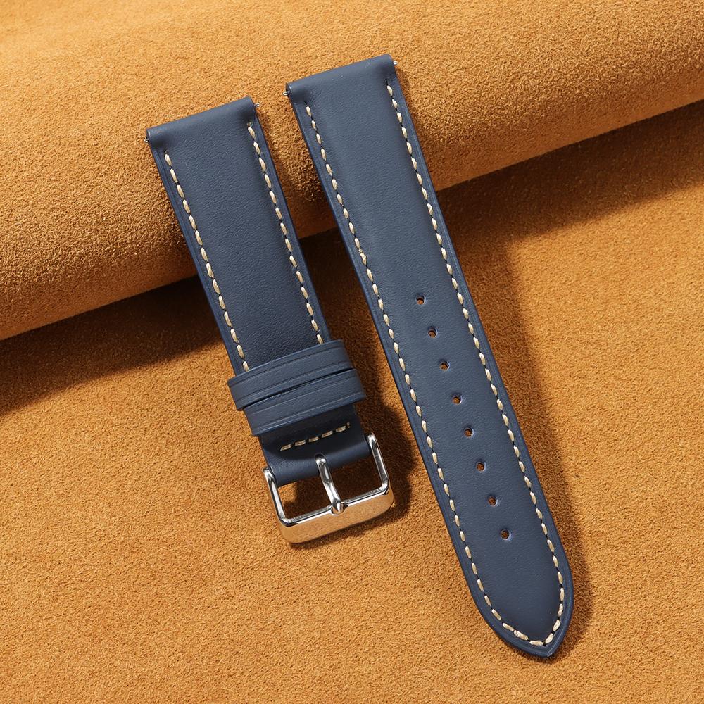 Genuine Leather Watchband 18mm 20mm 22mm Vintage Cowhide Watch Strap for Huawei Watch Quick Release Bracelet Universal Wristband