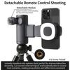 Wireless Shoot Photo Stick Stand Picture Helper With Rotatable Phone Holder And Rechargeable LED Light For Simple Use