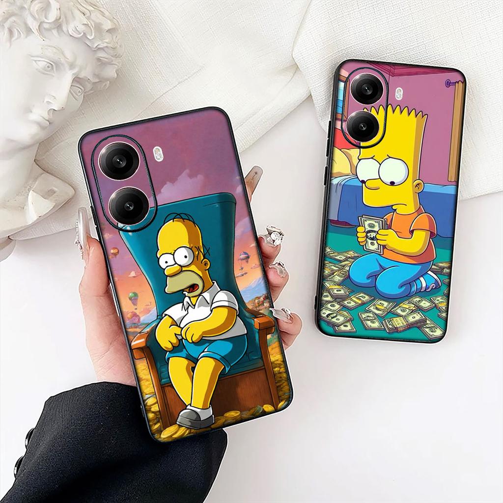 S-Simpsons Comics Bart Phone Case for Apple iPhone 12 13 Mini XS 11 Pro Max 7 8 Plus + XR 8+ X SE 2020 SE3 Protective Cover