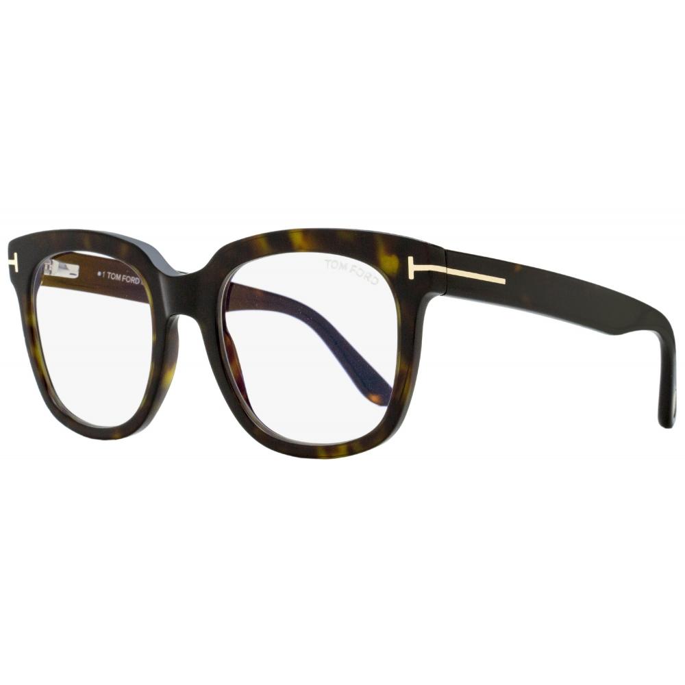 

Женские квадратные очки Tom Ford TF5537B 052 Темные Гавана 52 мм 052