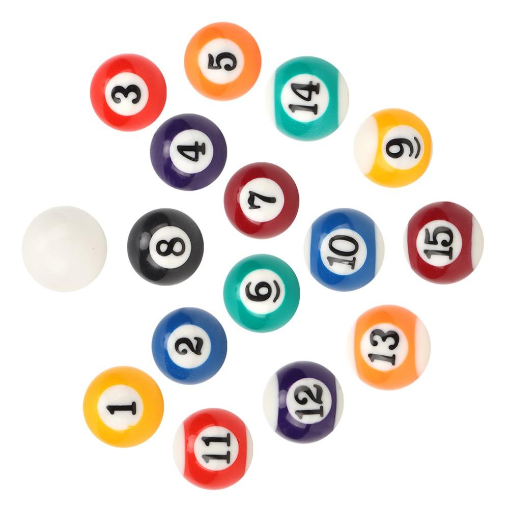 16PCS Plastic Mini Billiard Ball Mini Pool Ball Billiards Ball Set  Billiard Supplies